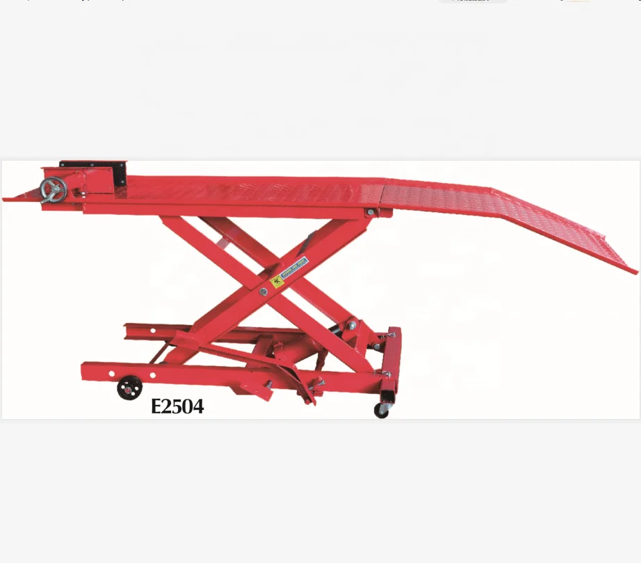 800lb Manual Motorcycle Lifts Hydraulic Motorcycle Scissor Lift Jack  Pneumatic  Cylinder Hydraulic Lift