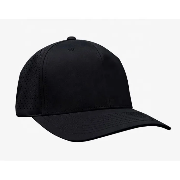 Customized Baseball Cap 5 Panel Golf Caps With PVC Logo Waterproof Performance Custom Blank Golf Hats