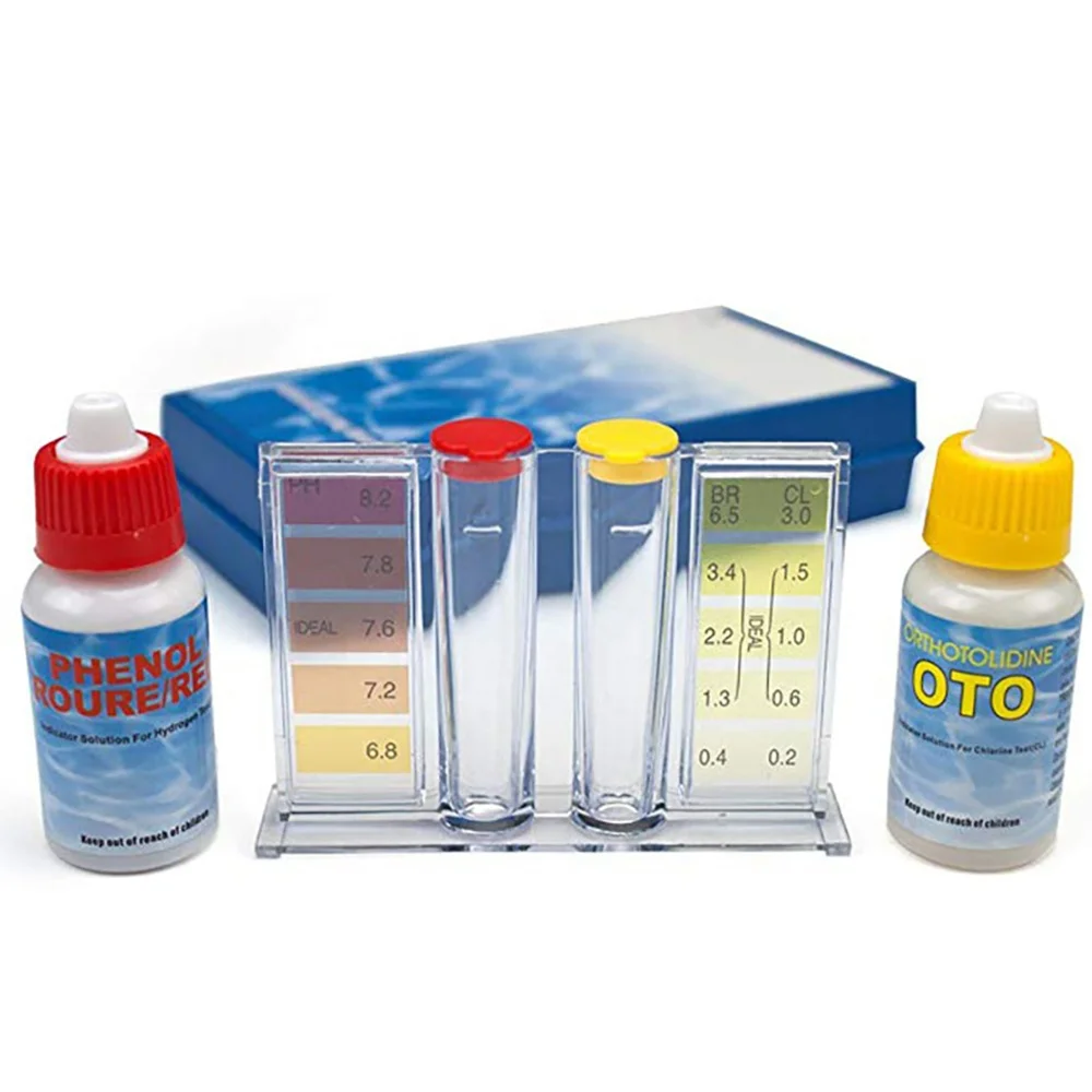 PH and Chlorine Water Test Box  Swimming Pool and Spa  Testing Kit