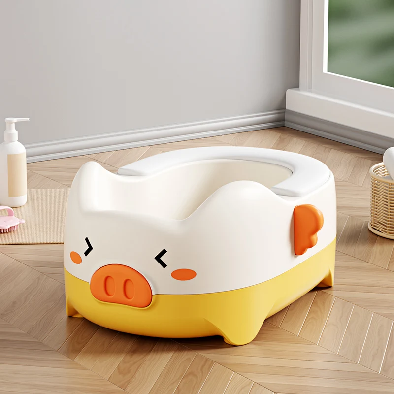 Cartoon pig potty training toilet seat plastic bathroom baby buttocks washbasin wash basin