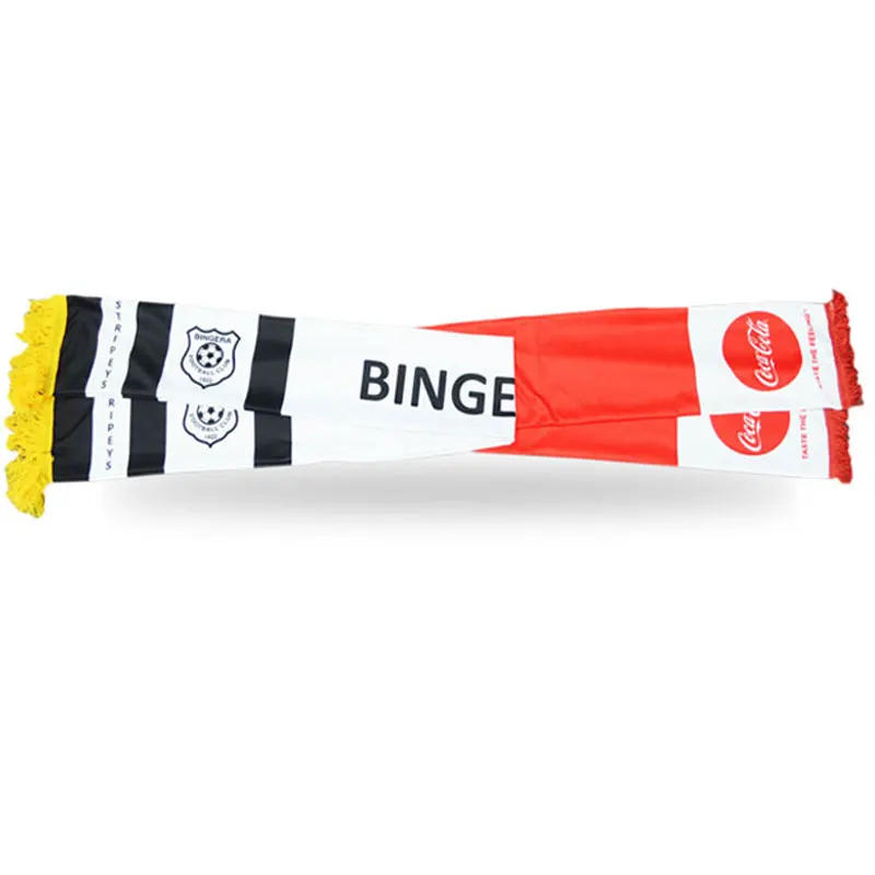 Hot Sale Wholesale Fan Scarf Custom Any Logo Scarf Football Club Scarf