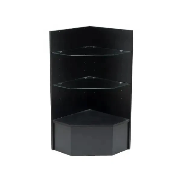 Pentagon glass display showcase corner case