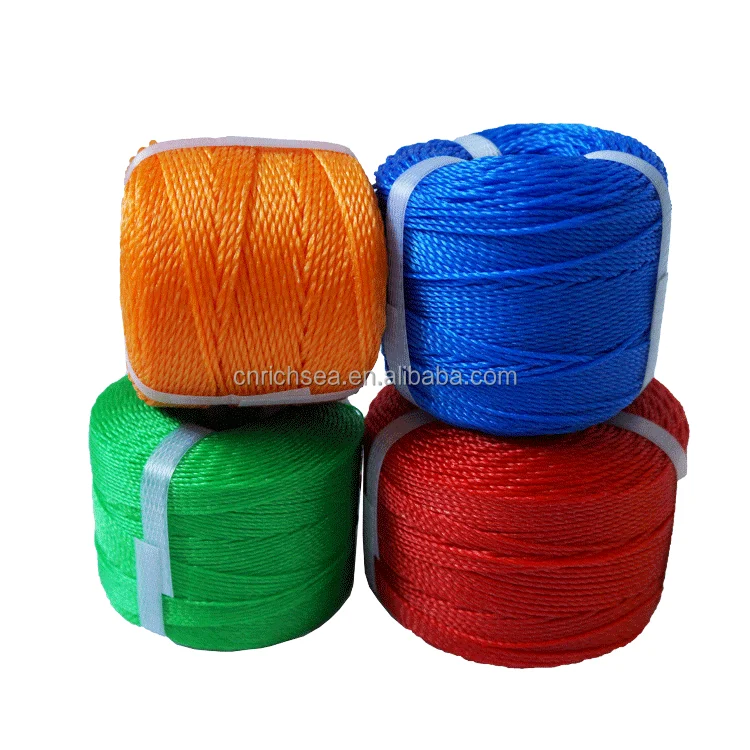 Polyethylene 3 Strands PE Twisted Line HDPE Fishing Twine 380D/15PLY PE Fishing Rope