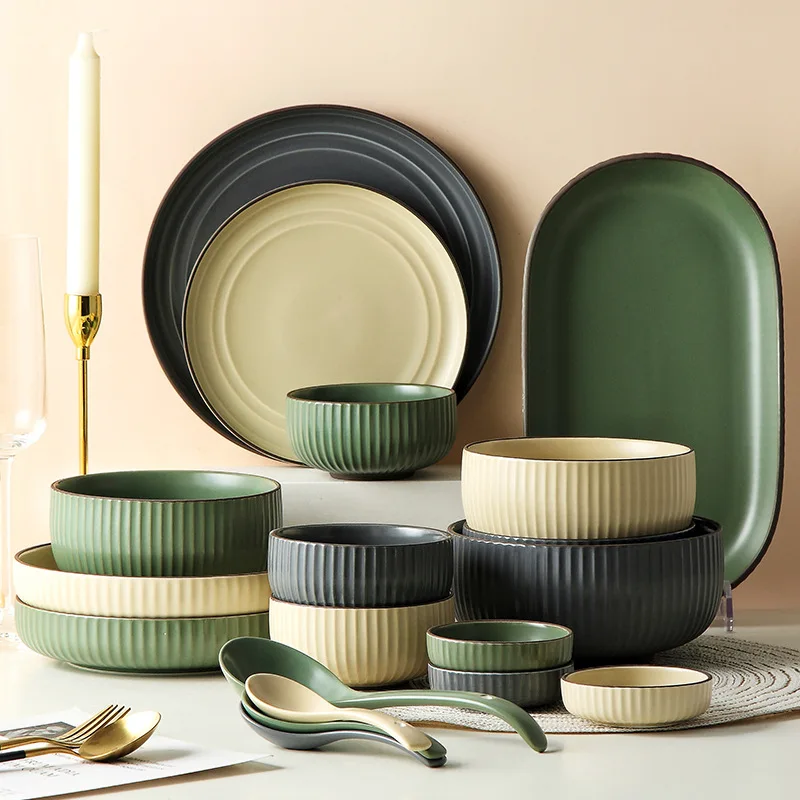 New item nordic porcelain dinner set plates sets dinnerware ceramic dinner