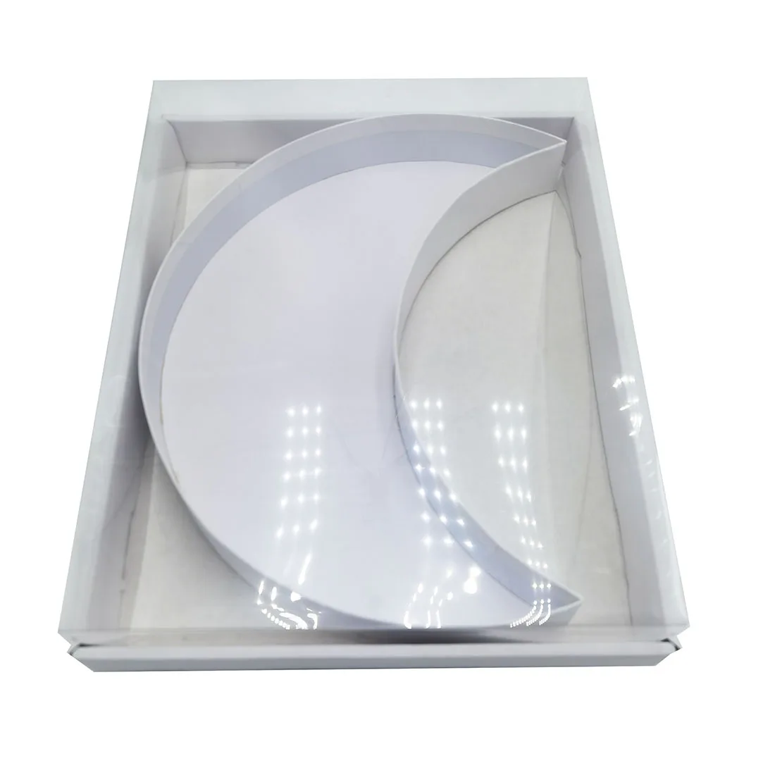 12inch Fasting Mosque Charcuterie Ramadan EID Moon Shaped Paper Box for Food Packaging