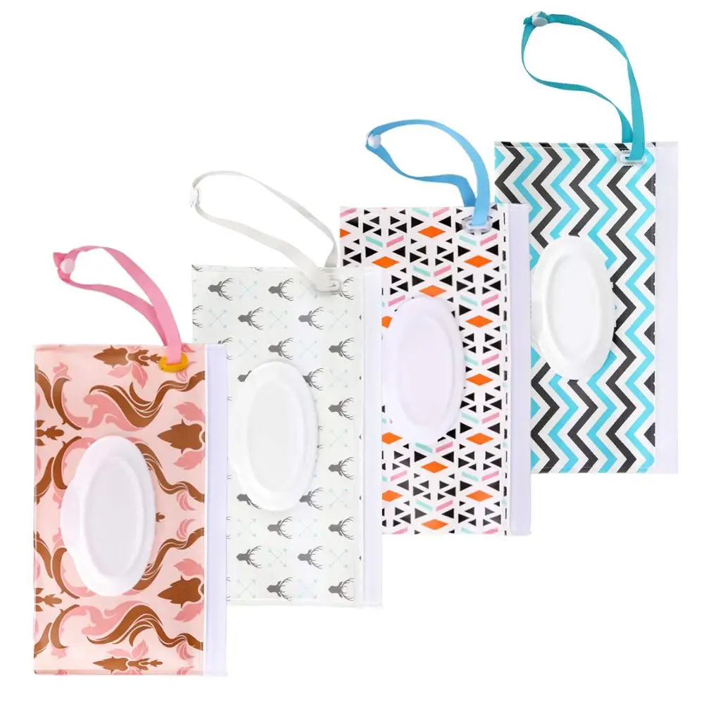 Reusable Refillable Clutch EVA Hand Face Wet Wipe Pouch Dispenser Container Baby Wipes Dispenser Holder Case