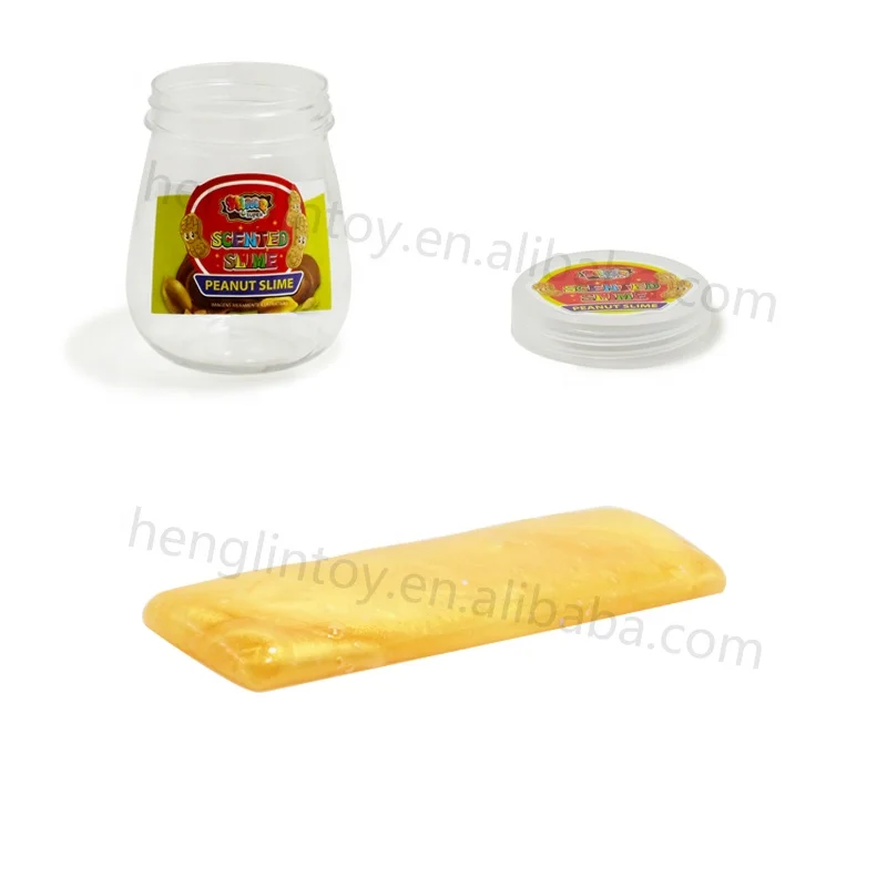 New arrival peanut chocolate milk strawberry aroma glitter galaxy sequins slime Non-toxic blow bubble noisy putty slime toy