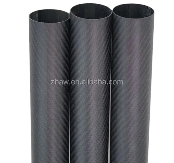 Toray 24T roll wrapped matte surface carbon fiber tube carbon fiber pole