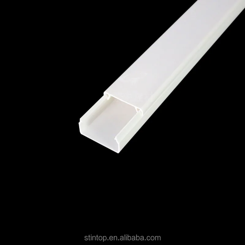 PVC Plastic floor wire ducts electrical network Cable Trunking pvc black cable trunking