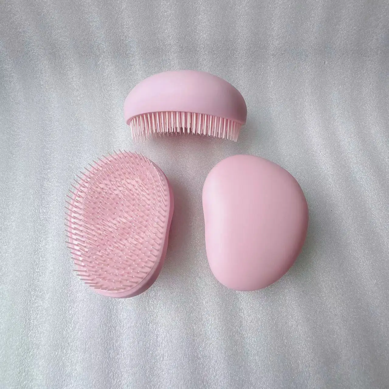 Popular Electroplated Chrome Silver Professional Brush Hair Care Styling Customized Detangling Hair brush