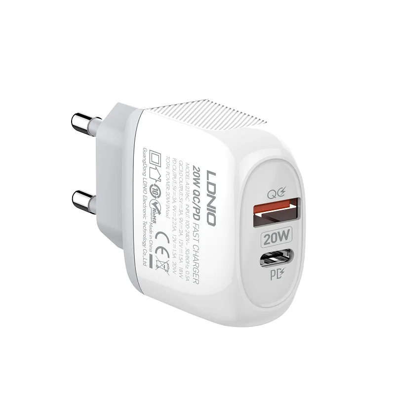 LDNIO A2316C устройство док-станция Qualcomm Quick charge 3 0 Type-c порт USB стены мобильный телефон зарядное для быстрой зарядки iPhone