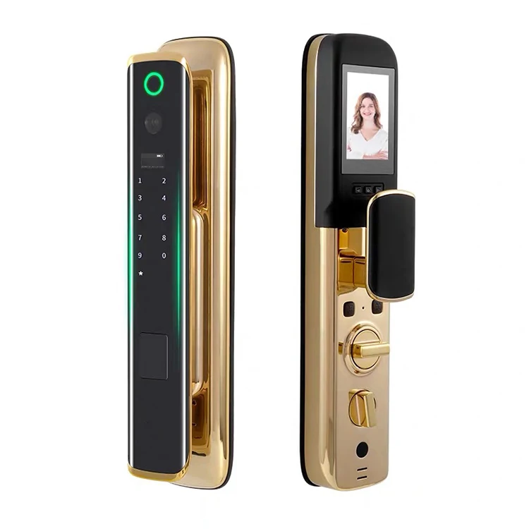 
With Screen Password Security Digital Electronic Safe Door Lock Smart Fingerprint Door Electronic Lock 