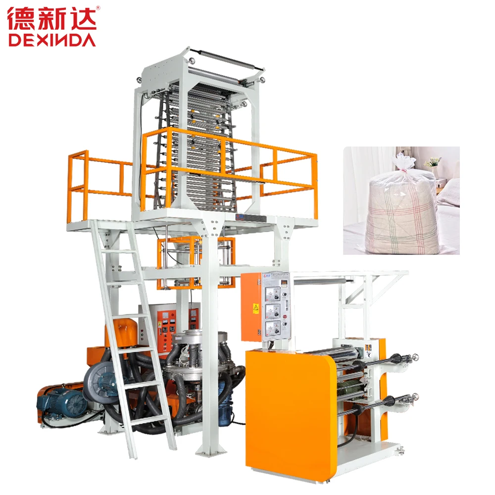 Dexinda high speed LDPE HDPE film blowing machine