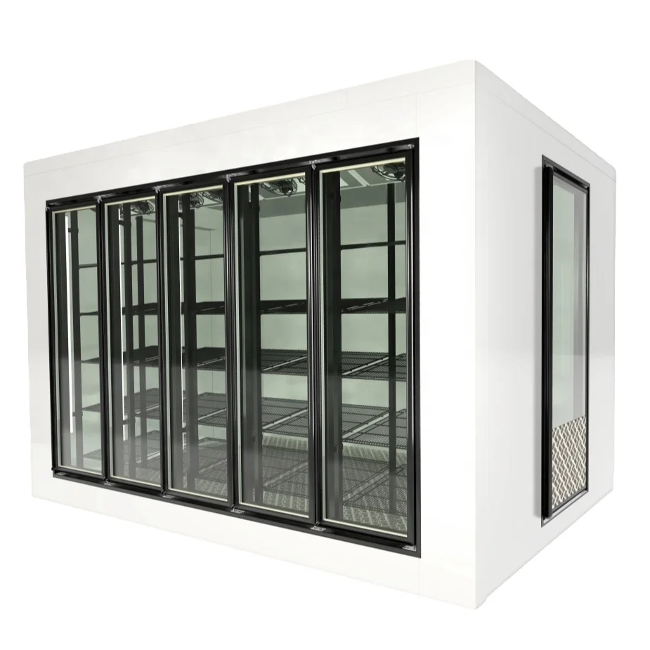 Walk-in cooler and freezer glass door, frame and shelf shipped from US local with good price