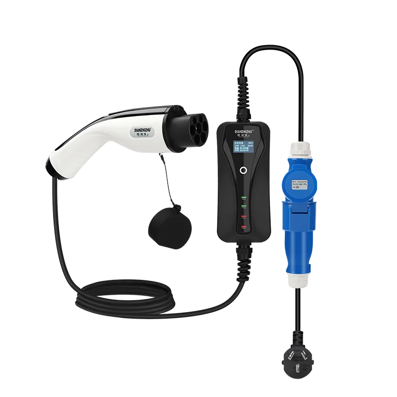 American standard automatic charging gun intelligent temperature control reservation charging 8A/10A/13A/16A four gears switch