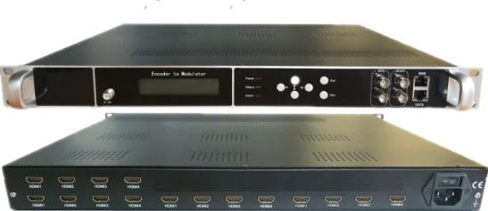  16 ports video audio rf dvbt tv encoder