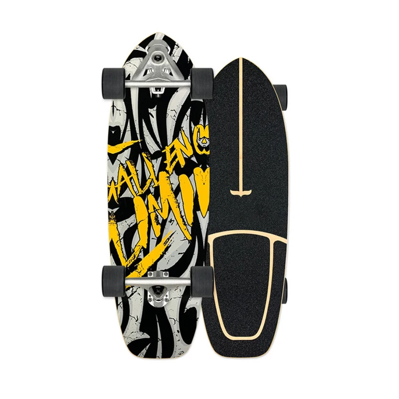  2021 New Skateboard 30 Inch Longboard For Adult Men Women Highly Smooth Surf Land Single Kick Carving Skate