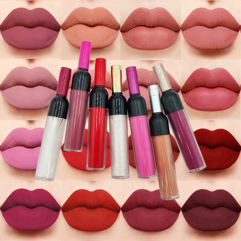 Изготовленный На Заказ долговечный водонепроницаемый блеск для губ телесного цвета веганская частная этикетка Новый Матовый жидкий блеск Губная помада глазурь для губ