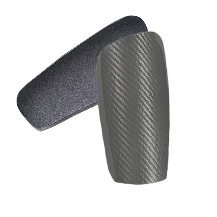 Custom shin guard carbon fiber soccer football kids