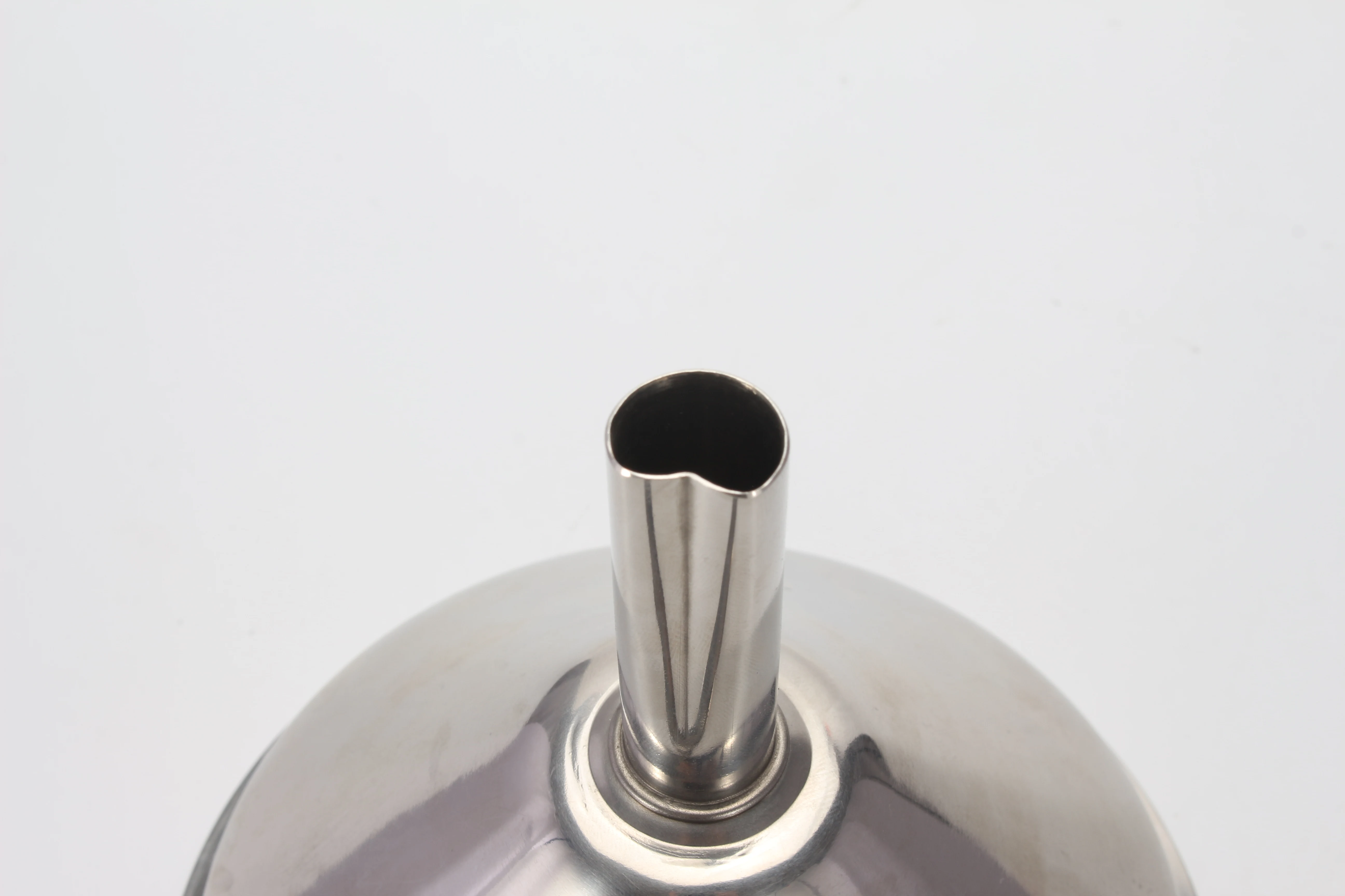 Maxi  Kitchen Funnel for Filling Bottles, 5 Inch 18/8 Stainless Steel Funnel, Metal Cooking Oil Food Funnel with Strainer