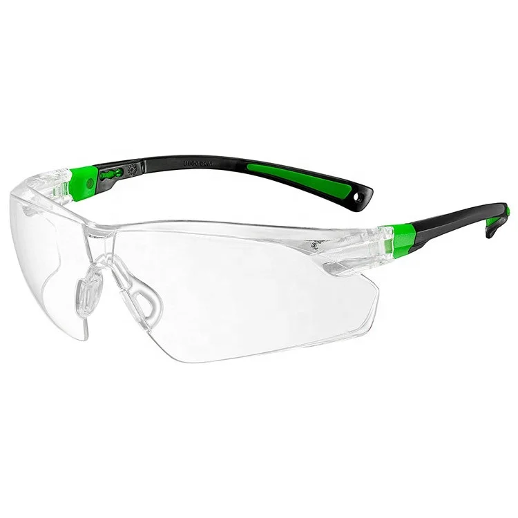 Wejump CE Approved Clear Anti Fog Scratch Resistant Wrap-Around Lenses No-Slip UV Protection Adjustable Safety google Glasses