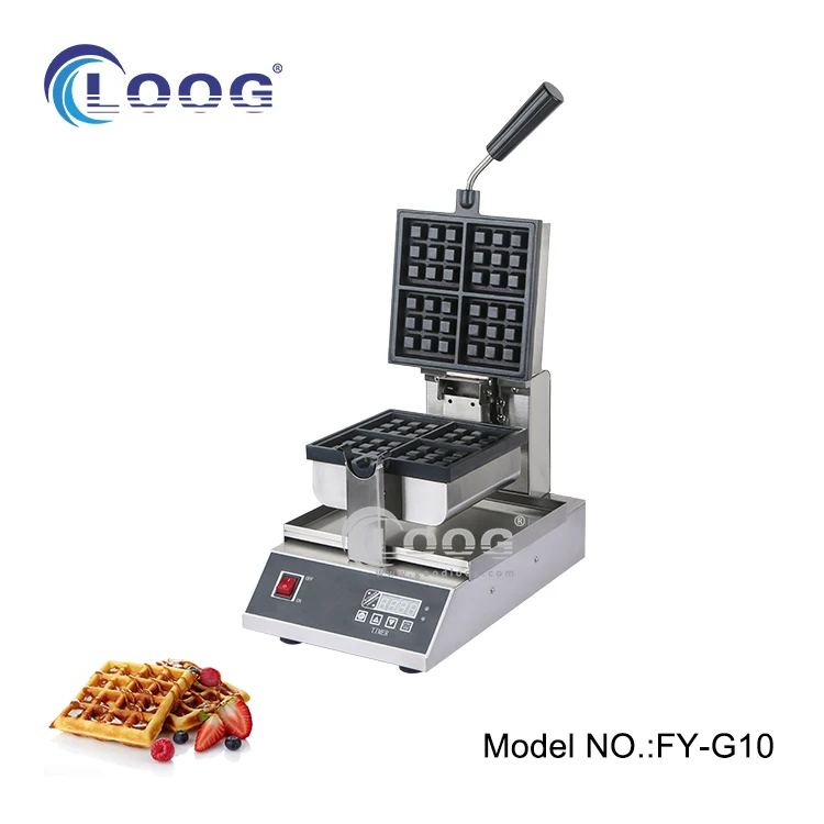 Wholesale Snack Machines Electric Touch Screen Waffles Making Machine Hotel Restaurant Commercial Square Waffle Maker Prices