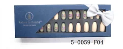 NEWAIR press on nails kit shiny and matte match pre glued artificial nail full cover stiletto fingernail
