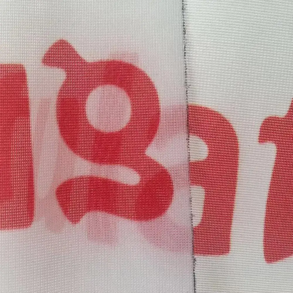 DIN4102 B1 Fire retardant 110gsm knitting flag fabric flag fabric