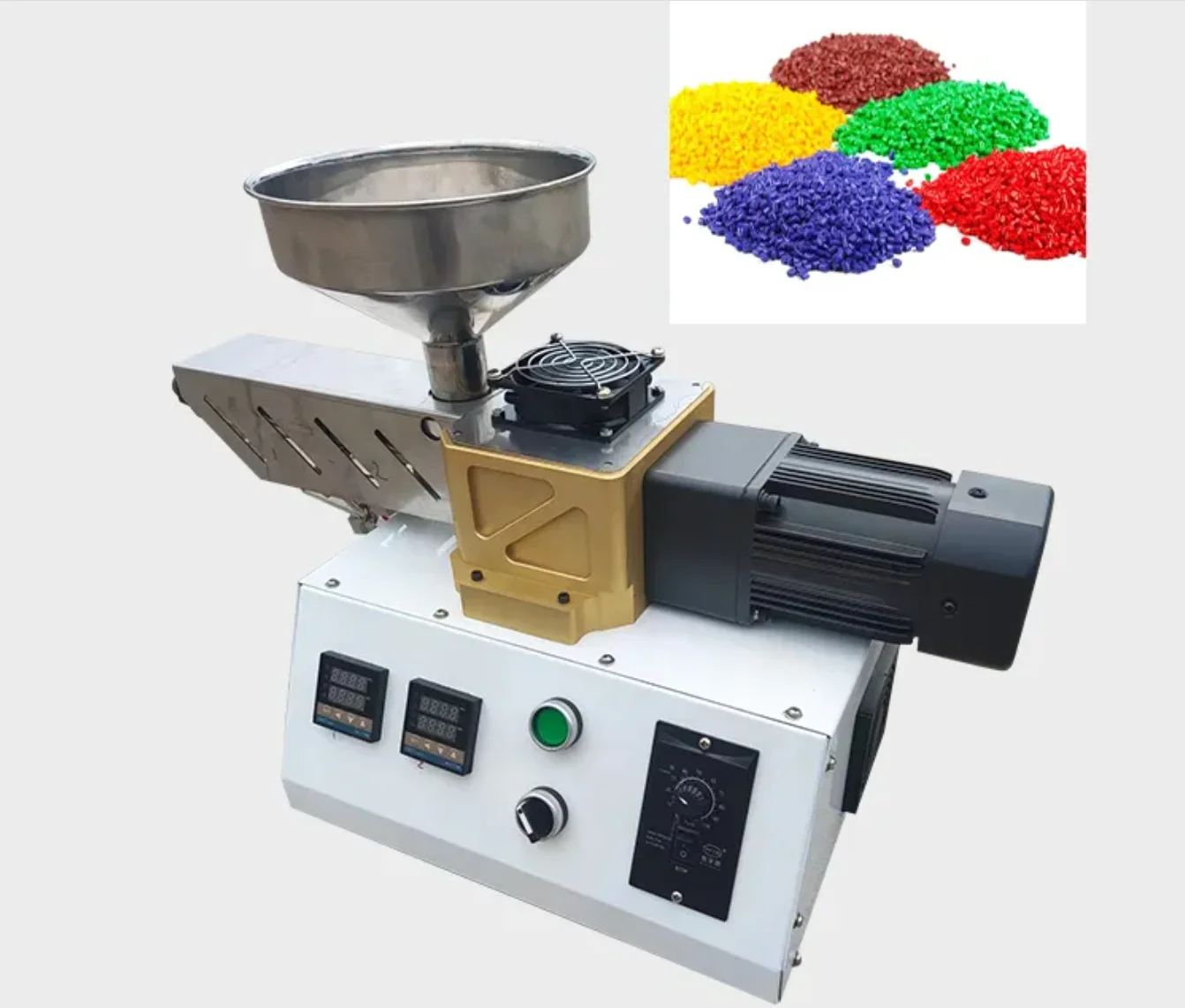 Desktop mini plastic extruder lab tiny single solo screw extruding machine