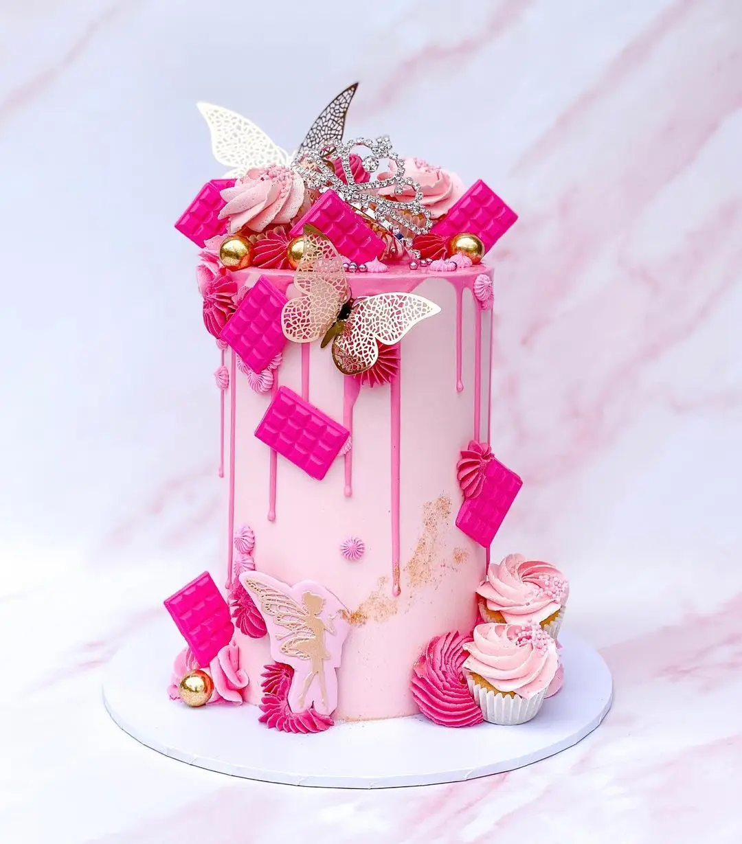 Творческий красивый с днем рождения свадебные десерт украшение стола 12 шт. металлическая Текстура золотой Искусственный Бабочка торт Топпер