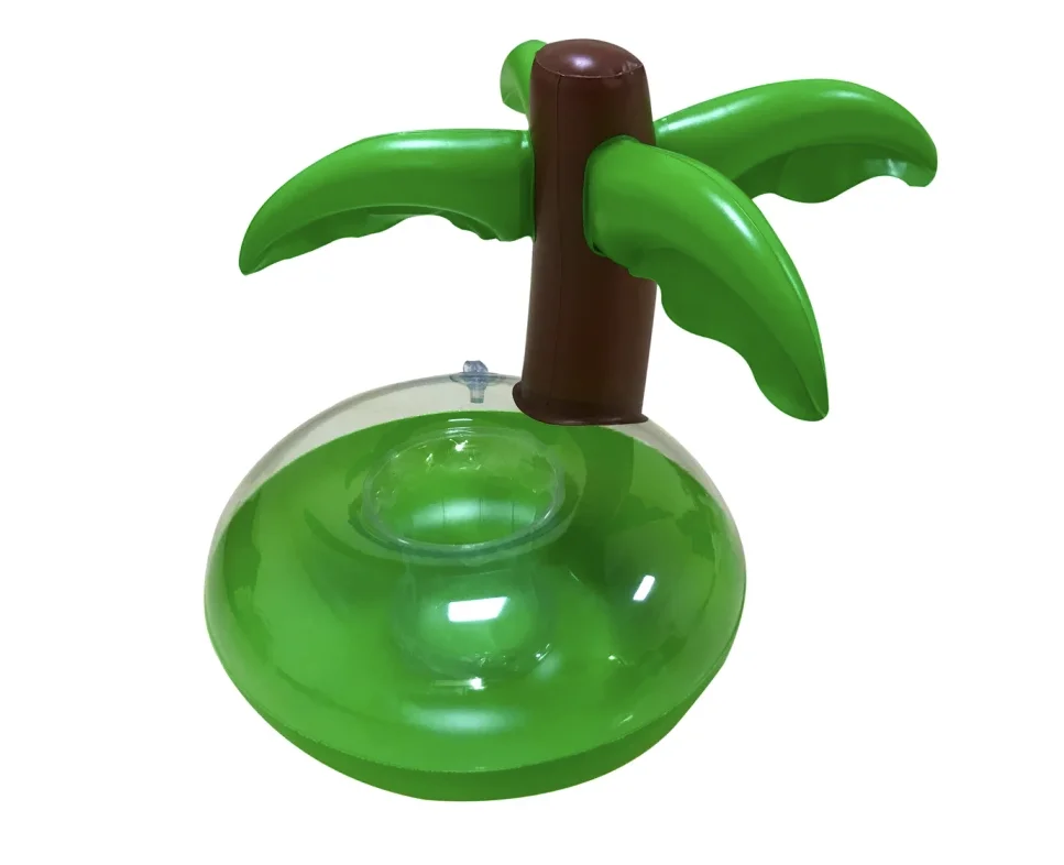 Hot selling Inflatable Palm Tree Cup Drink Holder for pool parties