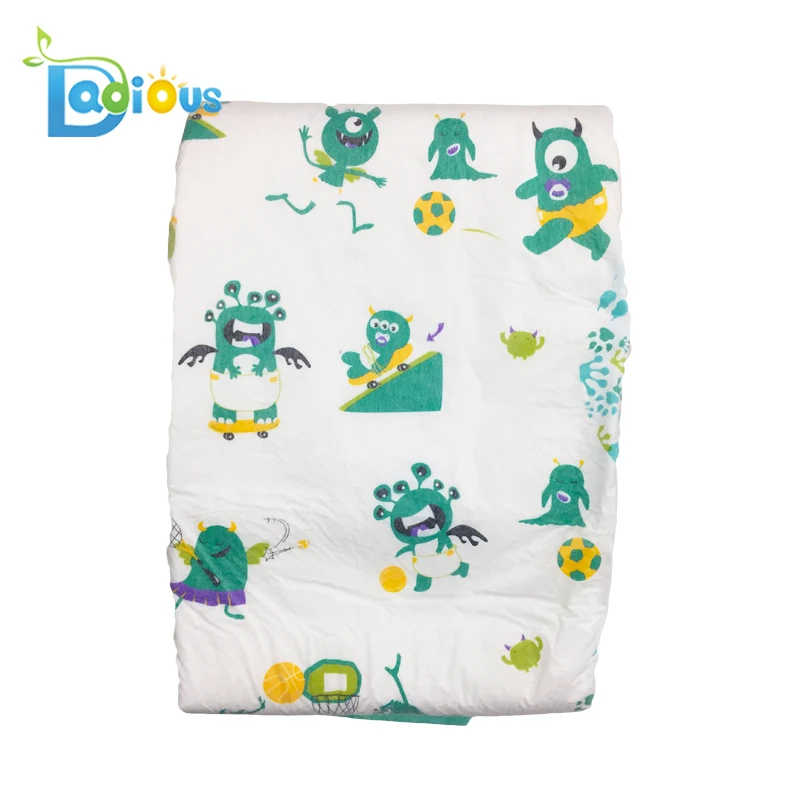 7pcs 6000ml Adult ABDL Diapers For Printed Rainbow Baby Disable Diaper Soft Animal Adult Diaper
