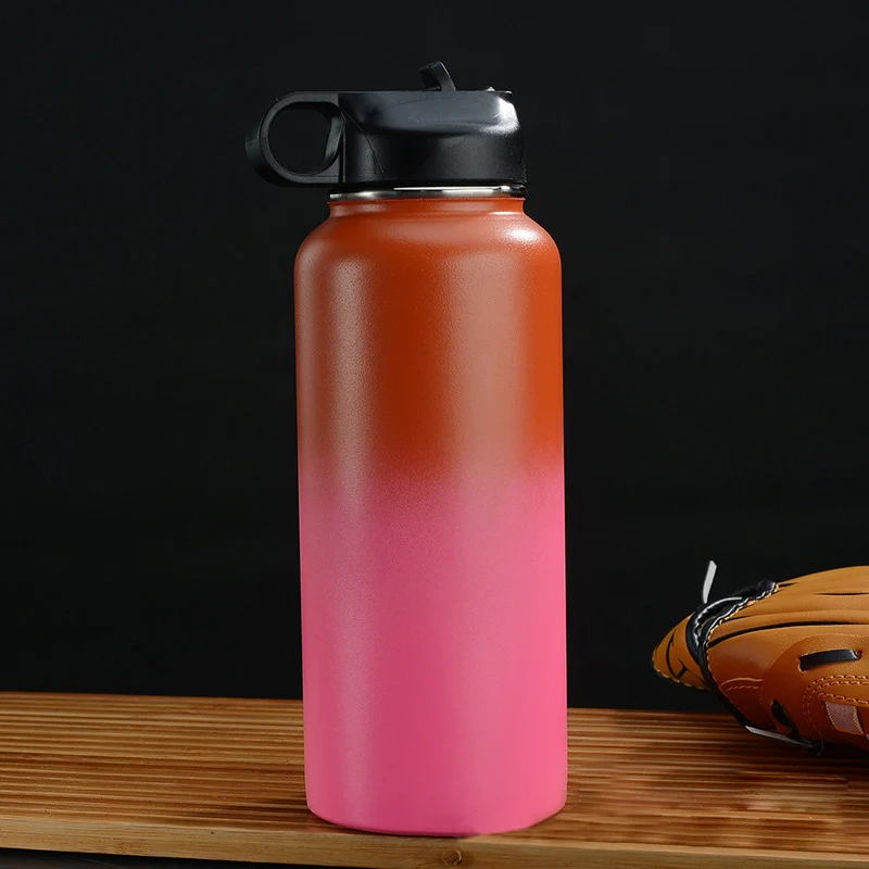 Amazon Hotsale 32oz Vacuum Insulated Double Wall Stainless Steel Water Bottle Gradient