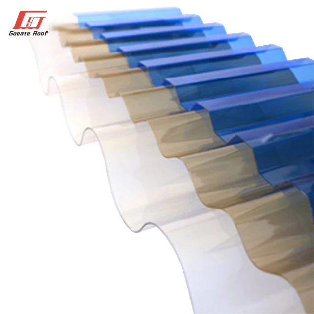 Roof skylight uv coated polycarbonate sheet greenhouse corrugated pc sheet