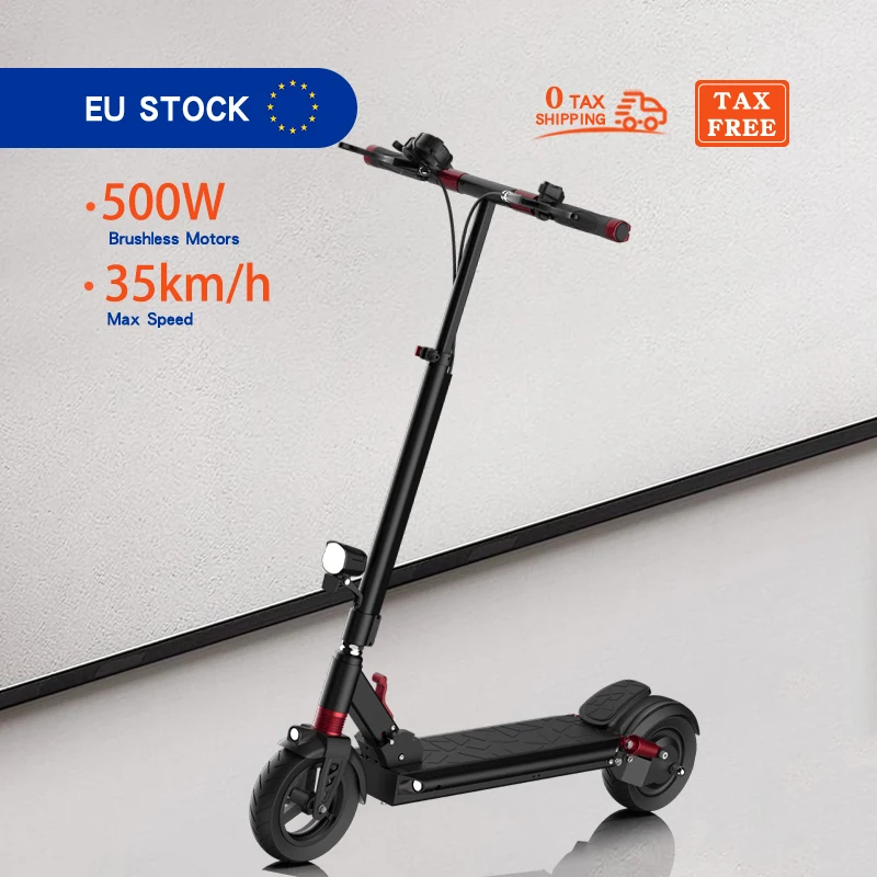 2024 Free Shipping EU USA Stock  48V 500W Adult European Warehouse Mini Electric Scooter