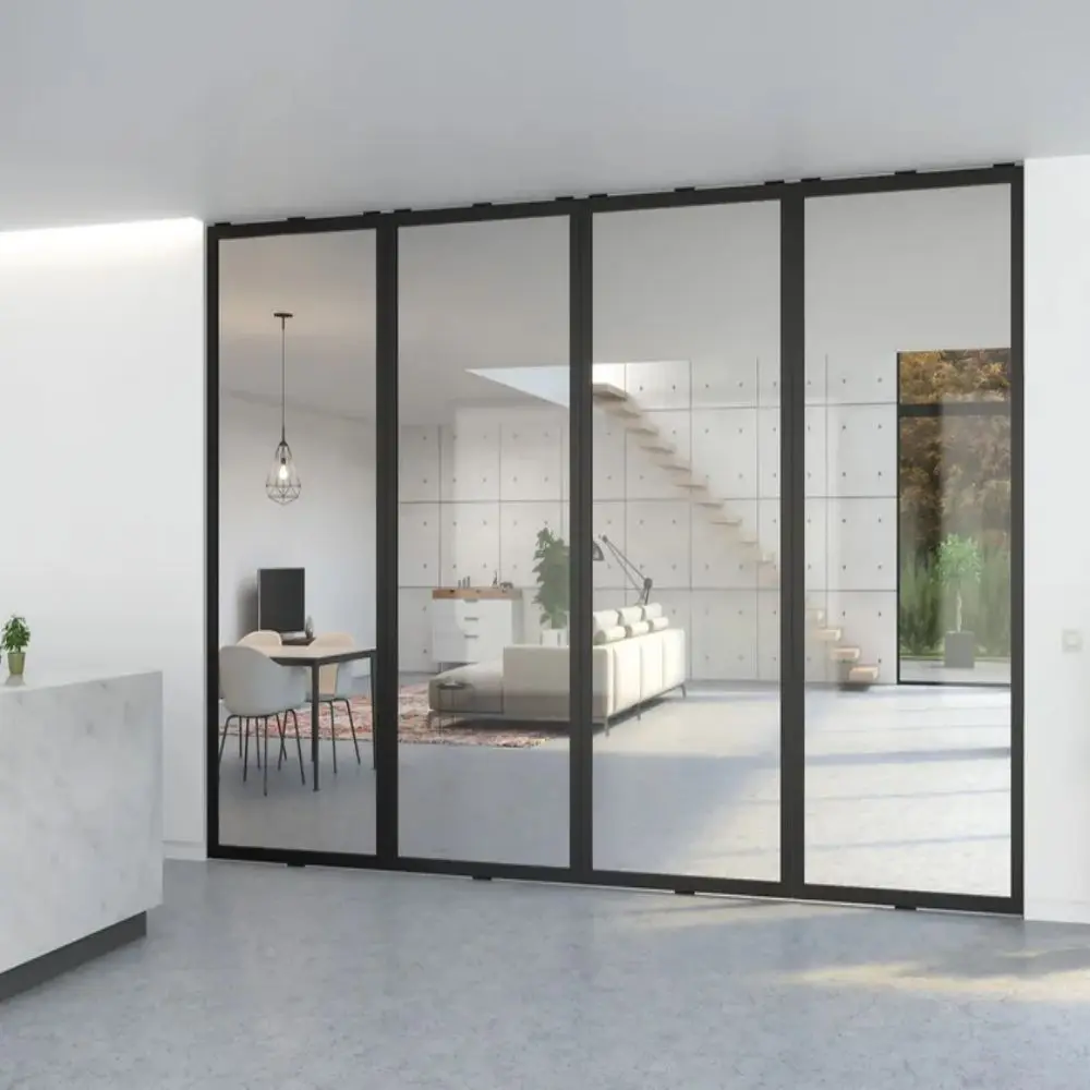 AS2047 Australia Vanguard Solutions Soundproof Triple Folding Glass Door Exterior Accordion Door Aluminum Sliding Casement Doors