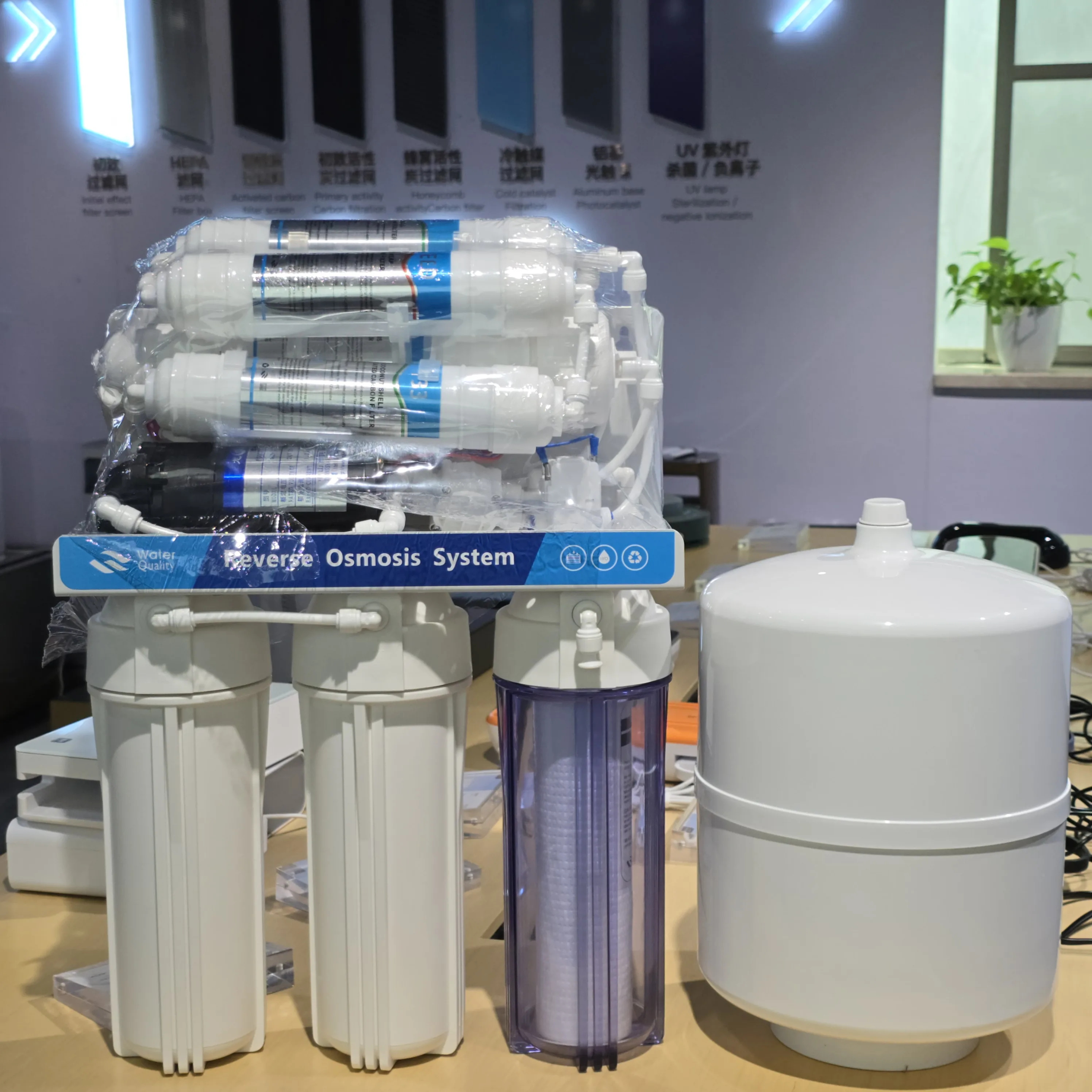 7 Stages RO Water Purifier 75/100GPD Reverse Osmosis Water Filter Systems Home Appliances Drinking Water Filter 0.0001 micron