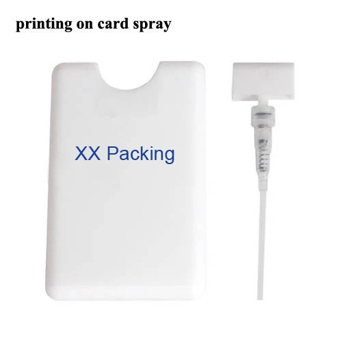 Wholesale Colorful Mini Plastic Travelling Perfume Credit Card Spray Bottle 20ml credit card sprayer