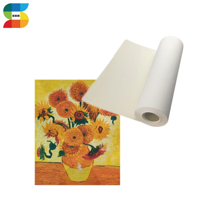 100% хлопок дрель искусство холст рулон для струйного принтера
