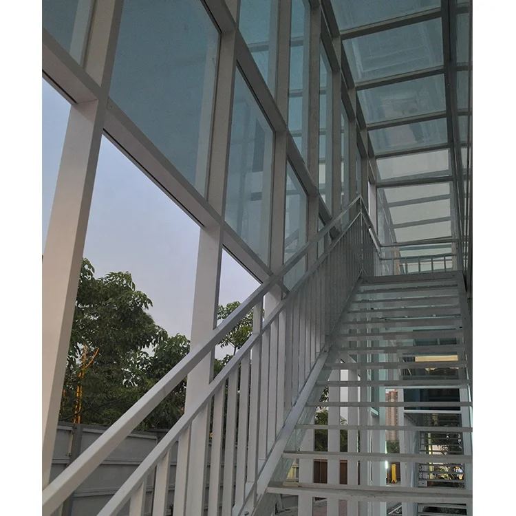 china prefabricated flat container houses design modular 2 story office building with glass wall