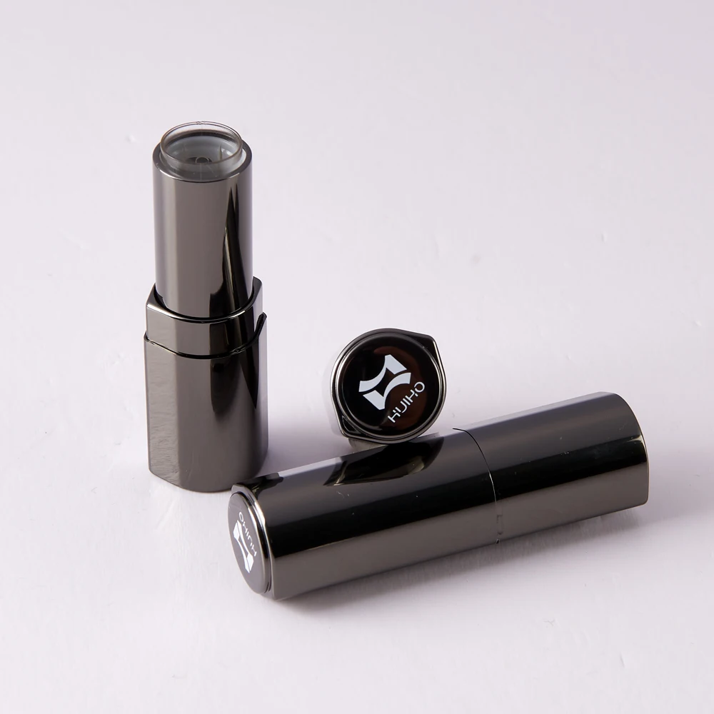 HUIHO High Quality 12.1mm Round DIY Empty Makeup Cosmetics Package Mini Aluminum Lipstick Tube
