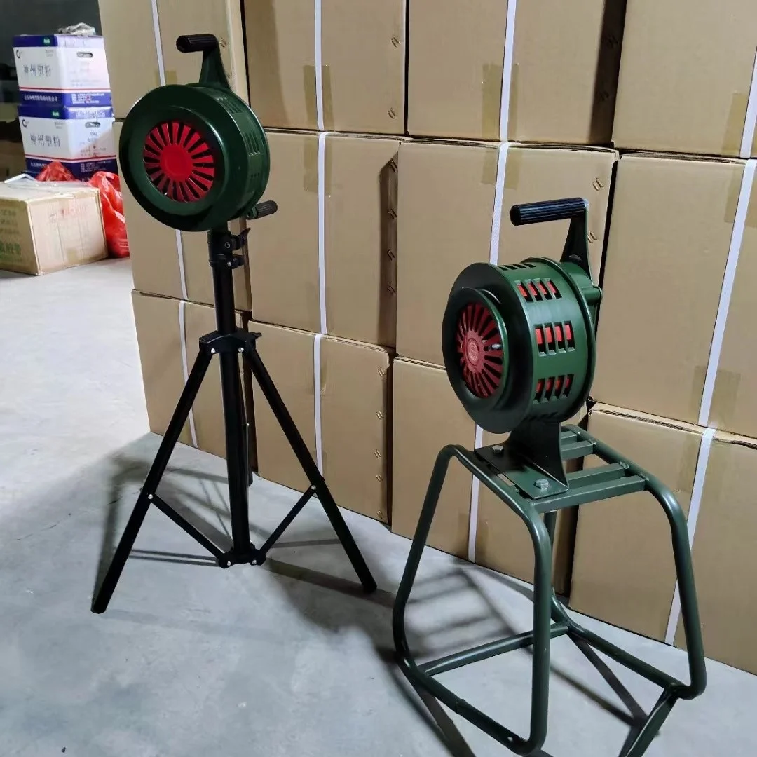 Portable Manual Operated Air Raid Horn Hand Crank Alarm Siren