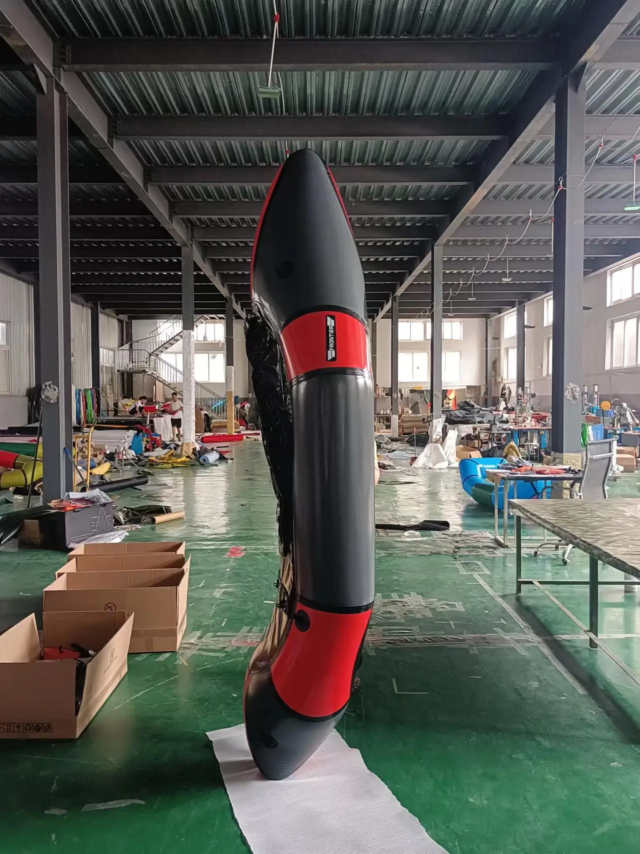 Customized Factory OEM Lightweight Inflatable TPU Racing Kayak Rowing Baot Packraft One Person
