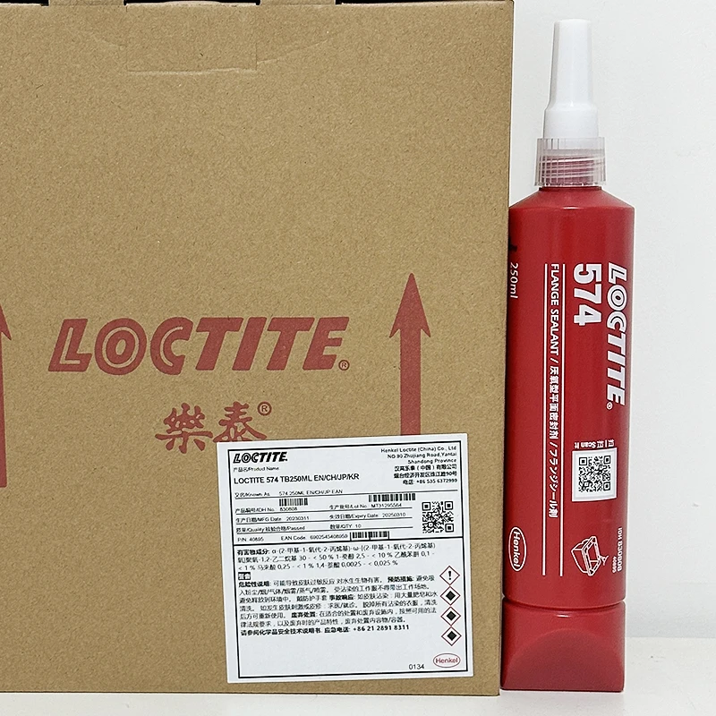 original  Loctite 574 250ml  orange paste medium strength super glue  flange sealant   for flange sealing