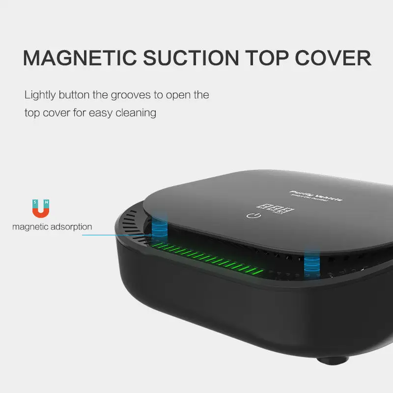 PM2.5 Display Car Air Purifier Portable Desktop Mini Room In Cars Purifying Air Pollutants USB Air Purifier