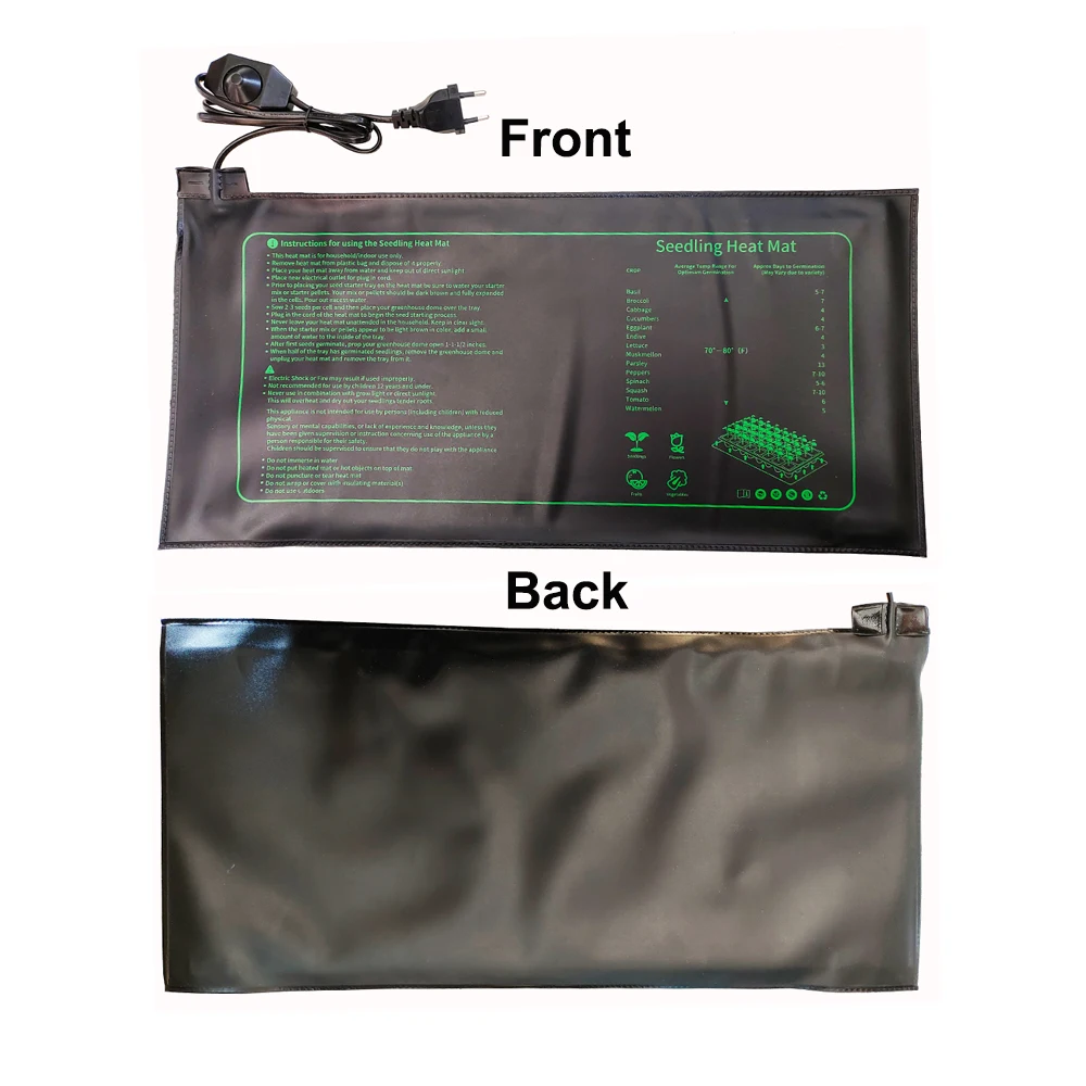 Plant Warm Hydroponic Seed Starting Heat Mat Greenhouse Seedling Heating Pad Seedling Heat Mat with Thermostat
