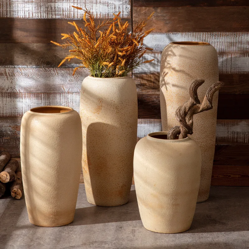 Лучшее качество, китайская винтажная керамическая ваза ручной работы, роскошные аксессуары, украшение для дома, Современная необычная декоративная ваза