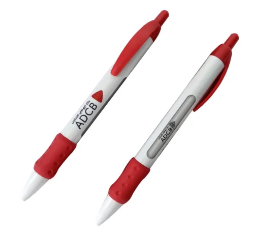 OEM Wide body text window Message Ball Pen, cheap advertising click rubber grip customize 6 rotating ballpoint pens for school