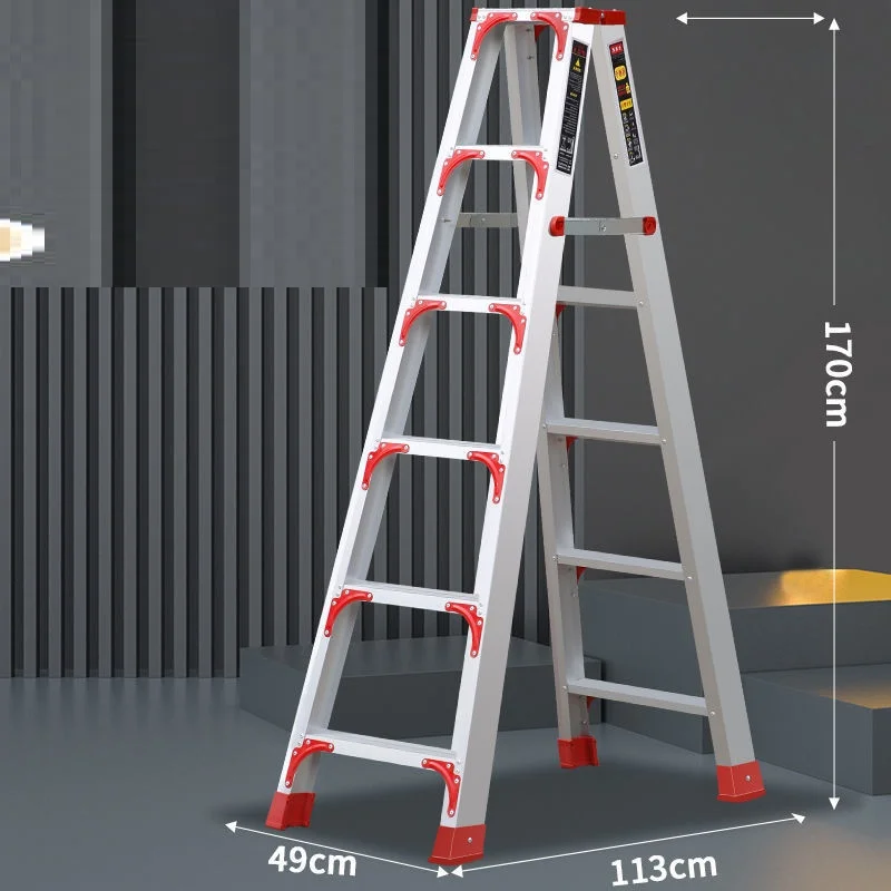 Aviation Aluminum Reinforced Beam Engineering Herringbone Stair Lifting Stairs