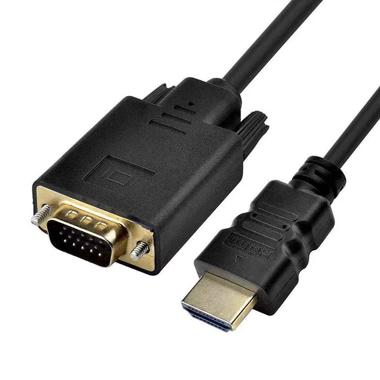 High Speed HDMI to VGA Adapter  Cable Male to Male For Computer Support 1080P